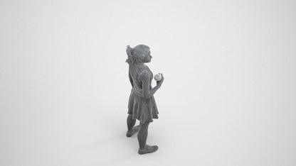 realistic 3D woman casual standing, scanned archviz people for Blender and 3ds Max, wireframe three-quarter view