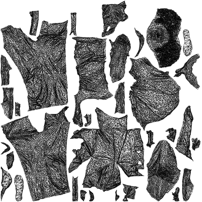 realistic 3D people man casual standing, render-ready for V-Ray and Corona, FBX OBJ, wireframe top-down view