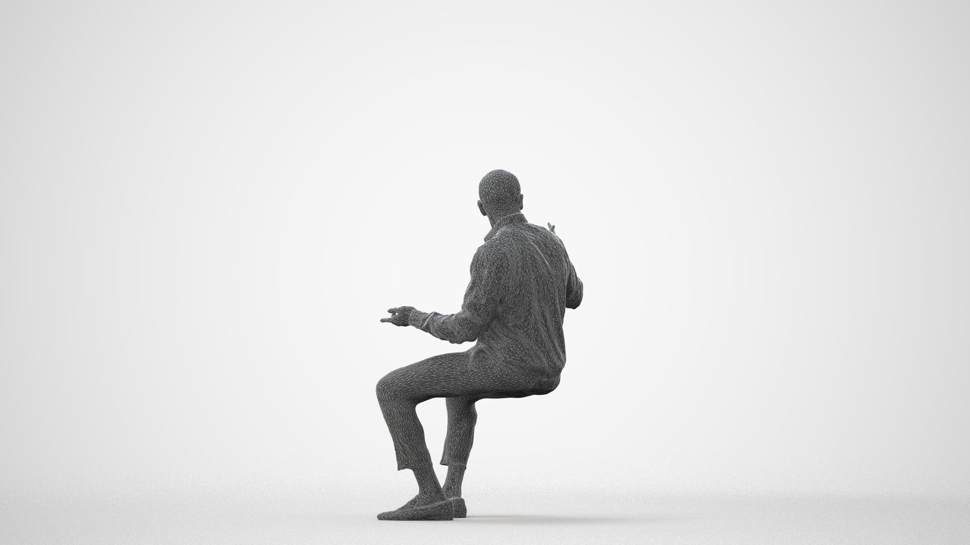 photogrammetry 3D man business, realistic human model archviz FBX, square thumbnail