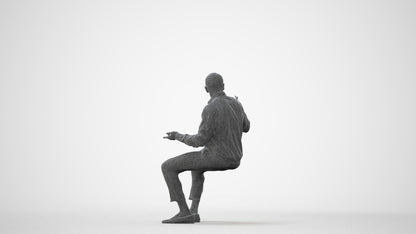 photogrammetry 3D man business, realistic human model archviz FBX, square thumbnail