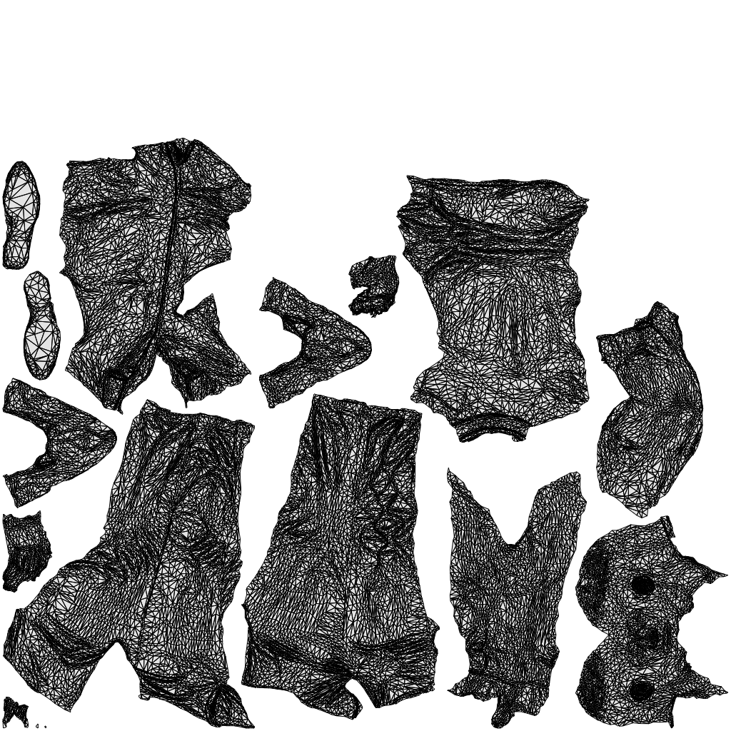 scanned 3D man business standing, photogrammetry people for Enscape and V-Ray, wireframe top-down view