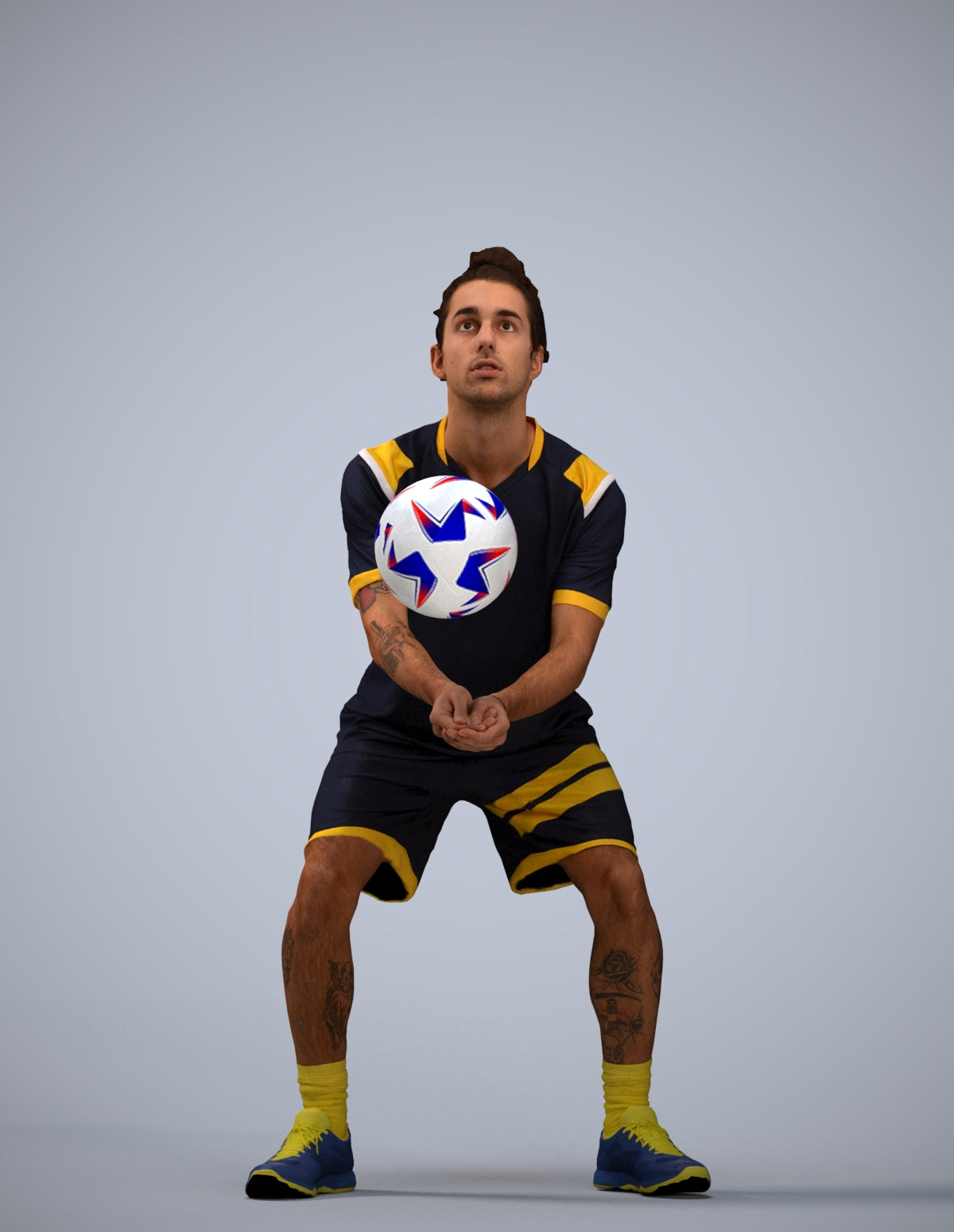 3D scanned man sport, photorealistic archviz people for Enscape and SketchUp