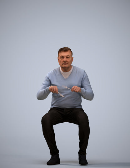 photogrammetry 3D man casual business, realistic human model archviz FBX