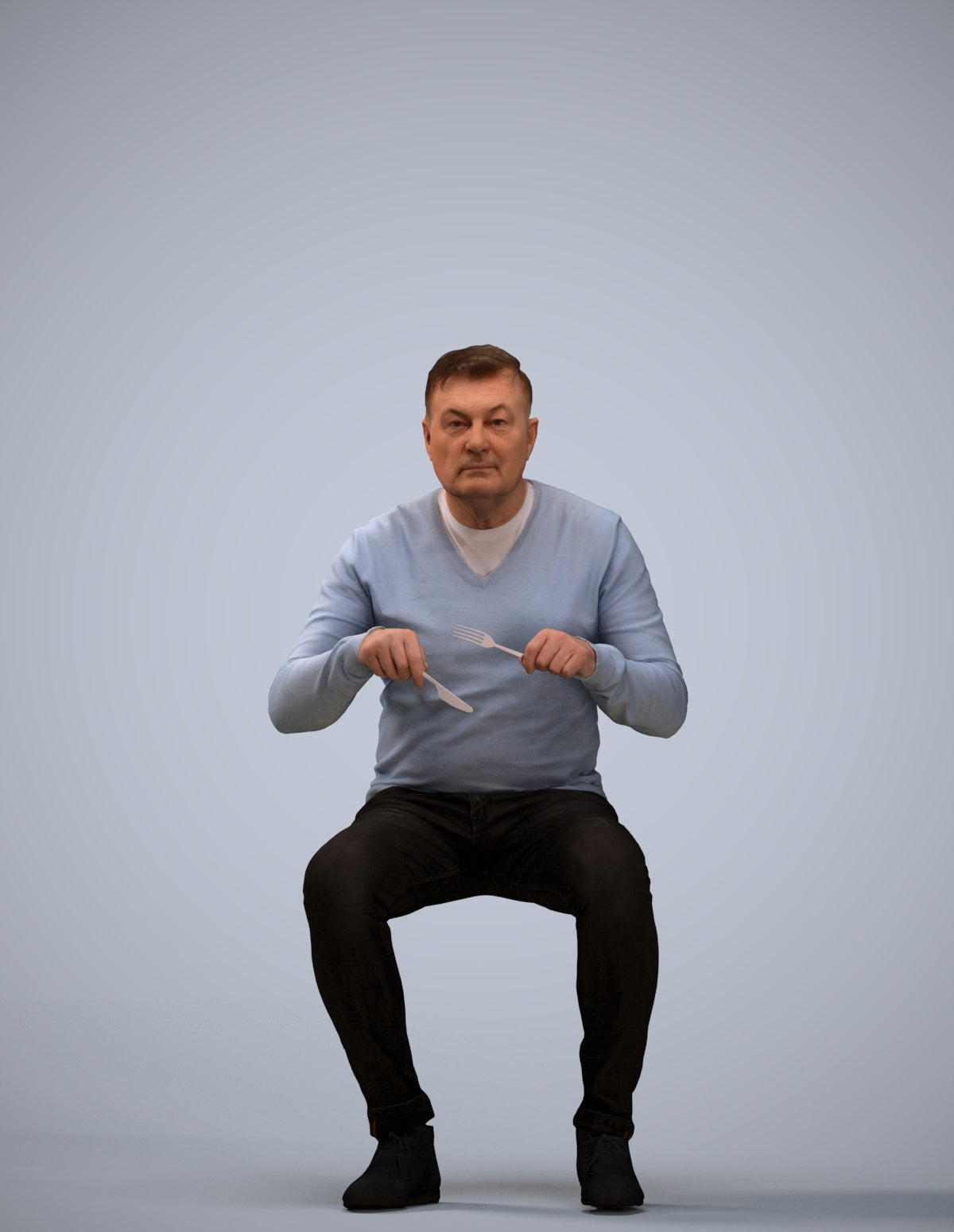 photogrammetry 3D man casual business, realistic human model archviz FBX