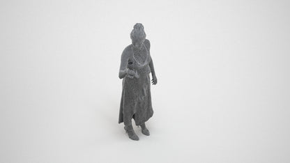 3D people model woman formal formalaffairs, scanned human for 3ds Max rendering, wireframe three-quarter view