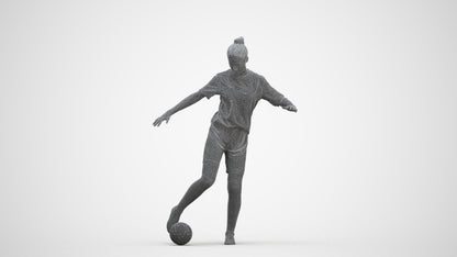 realistic 3D girl sport, scanned archviz people for Blender and 3ds Max, three-quarter front view render