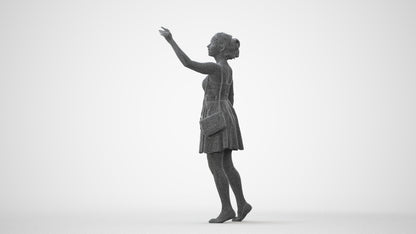 realistic 3D human woman formal formalaffairs, archviz people FBX OBJ for Blender, square thumbnail