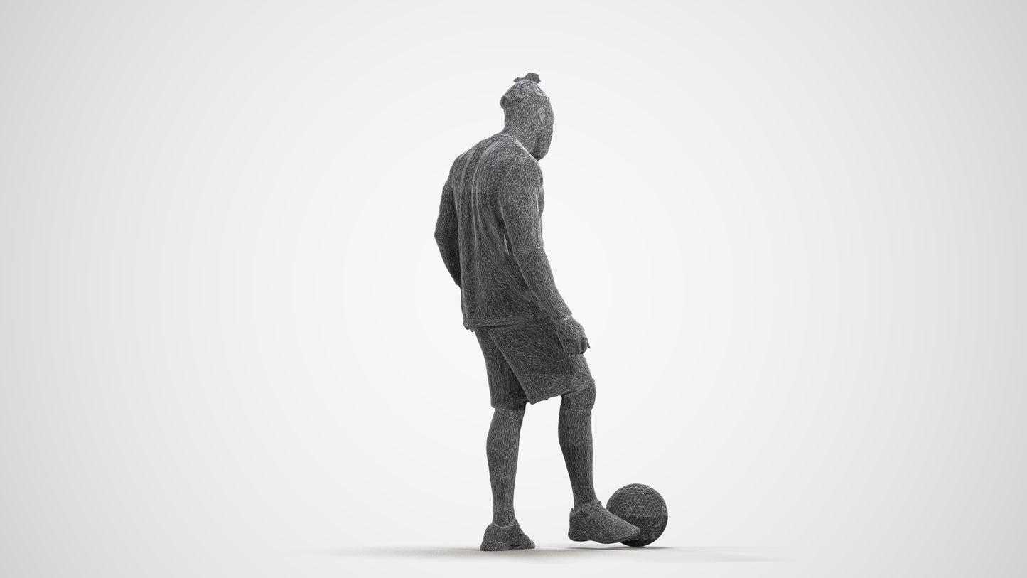 realistic 3D man sport, scanned archviz people for Blender and 3ds Max, wireframe front view