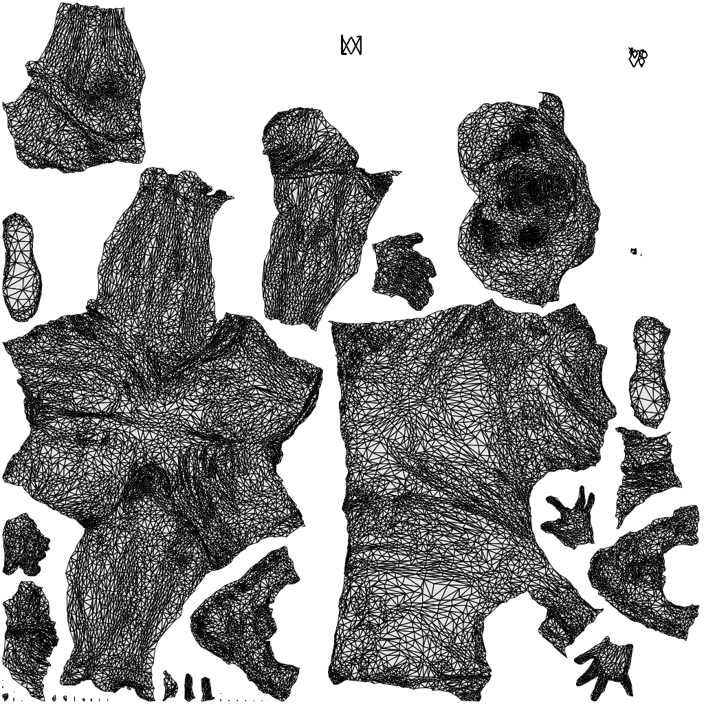 3D scanned man sport, photorealistic archviz people for Enscape and SketchUp, wireframe top-down view