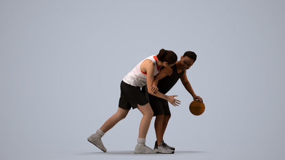 3D scanned man sport, photorealistic archviz people for Enscape and SketchUp, side view render