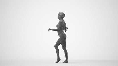 3D people model woman pool, scanned human for 3ds Max rendering, square thumbnail