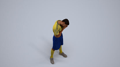 realistic 3D people man sport, render-ready for V-Ray and Corona, FBX OBJ, back view render