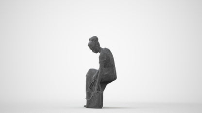 scanned 3D woman formal formalaffairs, photogrammetry people for Enscape and V-Ray, square thumbnail