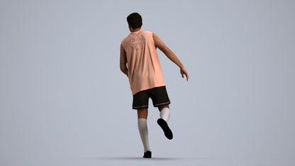 realistic 3D people man sport, render-ready for V-Ray and Corona, FBX OBJ, front view render