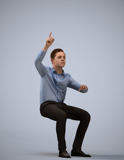 realistic 3D boy kids, scanned archviz people for Blender and 3ds Max
