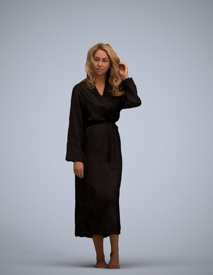 3D people model woman business standing, scanned human for 3ds Max rendering