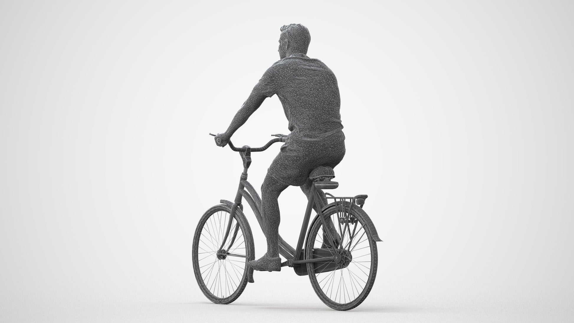 3D human model man casual mix, photogrammetry scanned person for archviz, square thumbnail