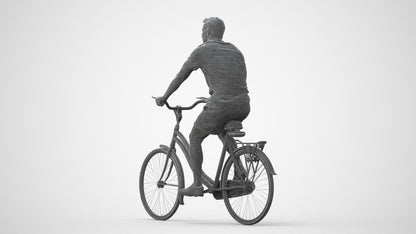 3D human model man casual mix, photogrammetry scanned person for archviz, square thumbnail