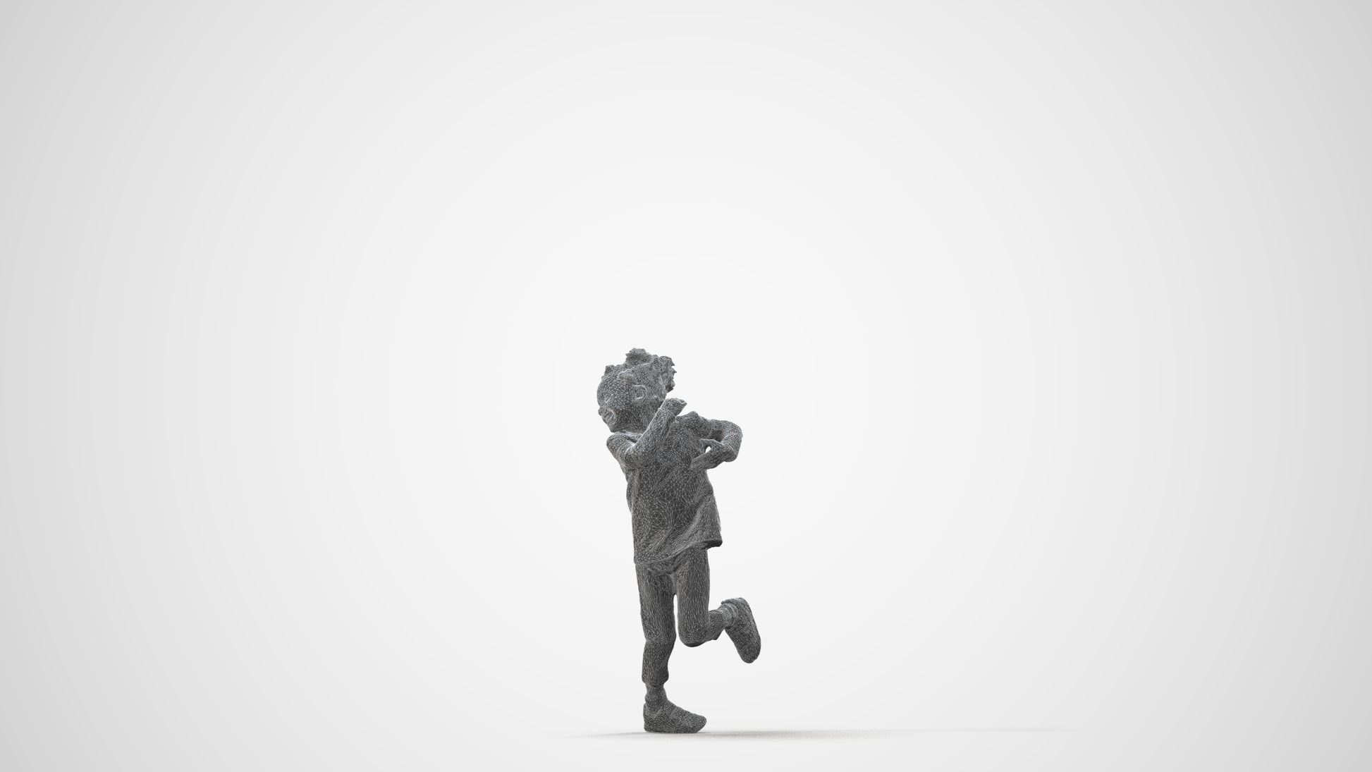 3D scanned girl kids casual, photorealistic archviz people for Enscape and SketchUp, square thumbnail