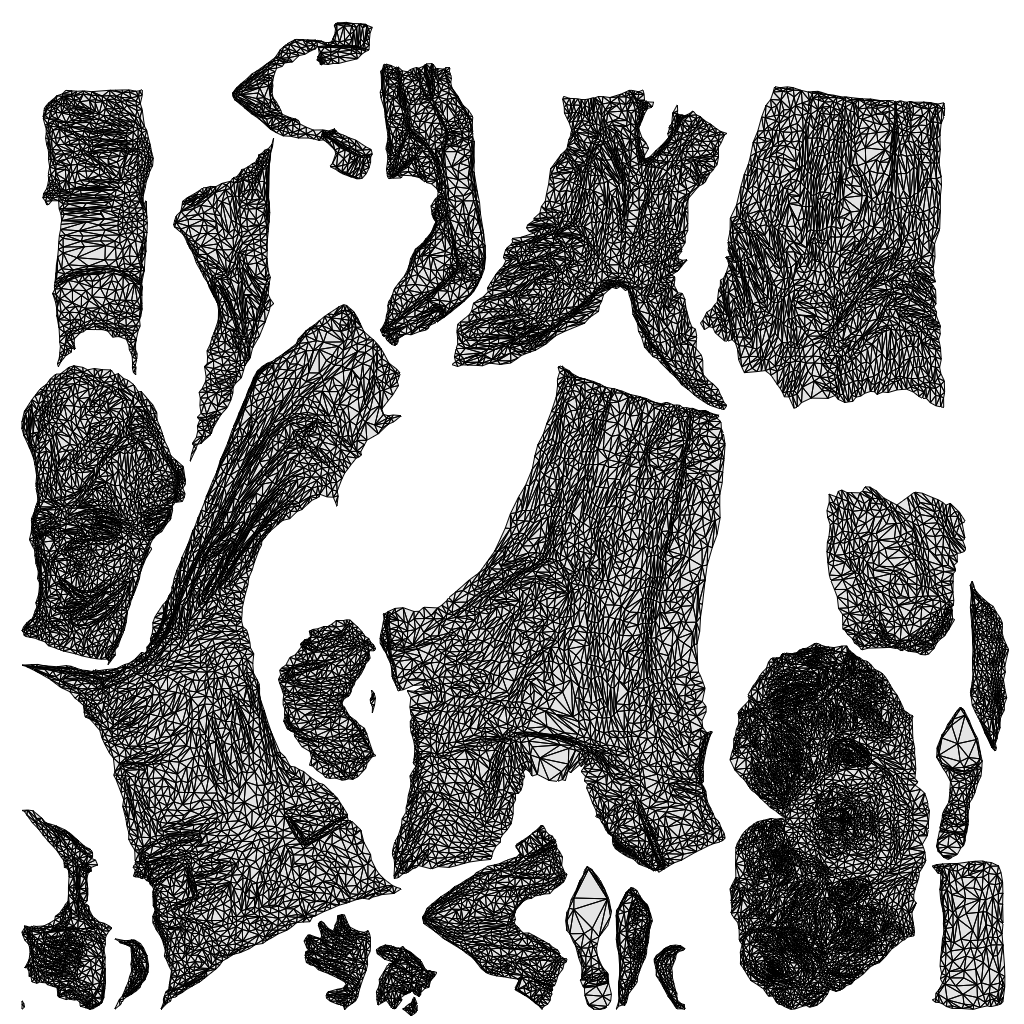 scanned 3D woman business walking, photogrammetry people for Enscape and V-Ray, wireframe top-down view
