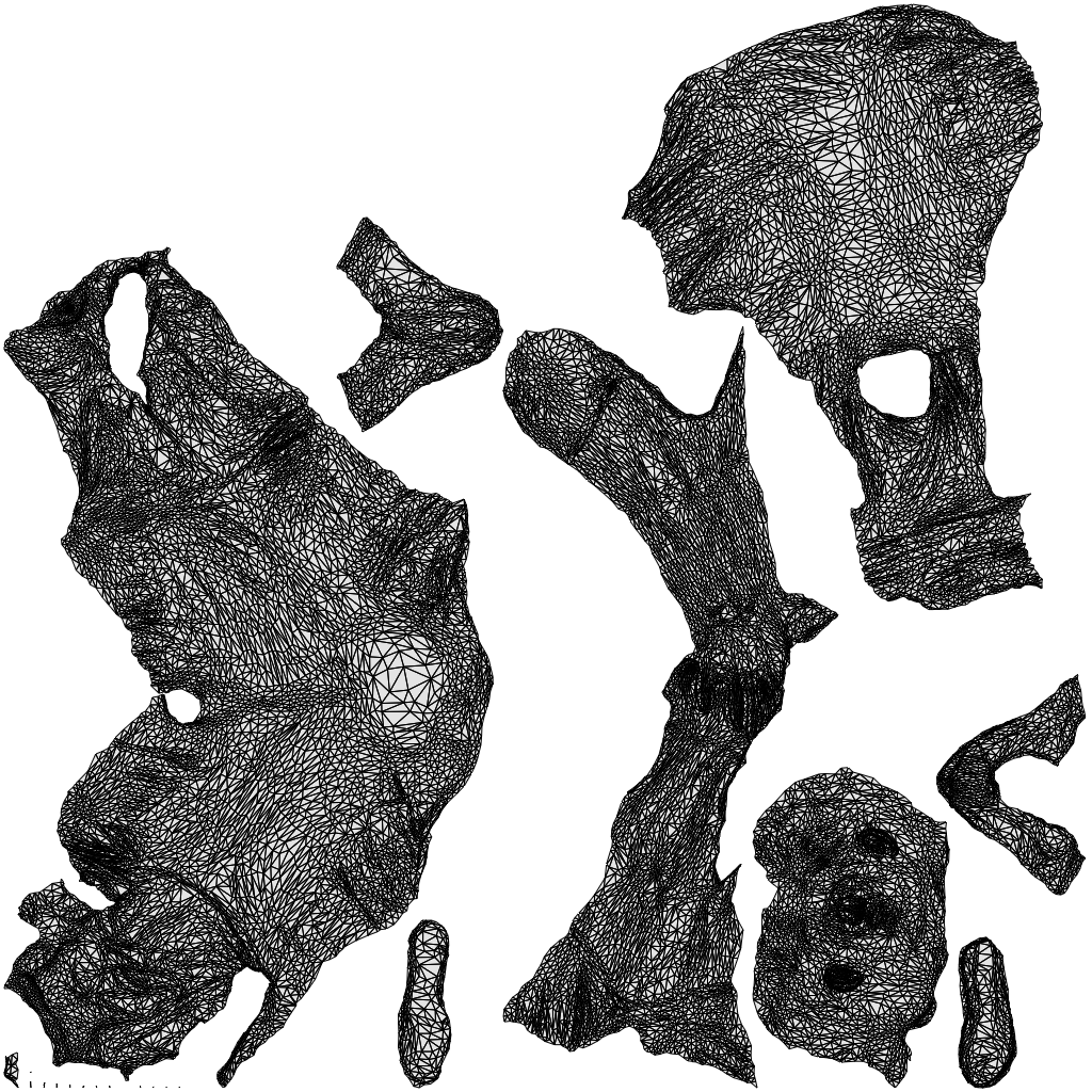 3D people model man casual sitting, scanned human for 3ds Max rendering, wireframe top-down view