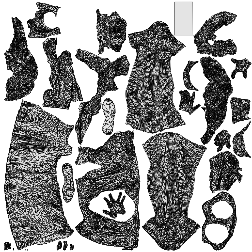 realistic 3D people woman casual walking, render-ready for V-Ray and Corona, FBX OBJ, wireframe top-down view