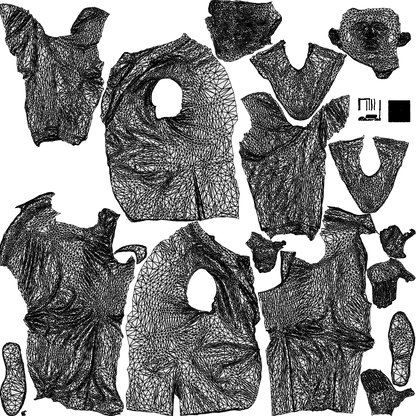 3D people model man business cycling, scanned human for 3ds Max rendering, wireframe top-down view