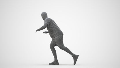 3D people model man sport, scanned human for 3ds Max rendering, square thumbnail