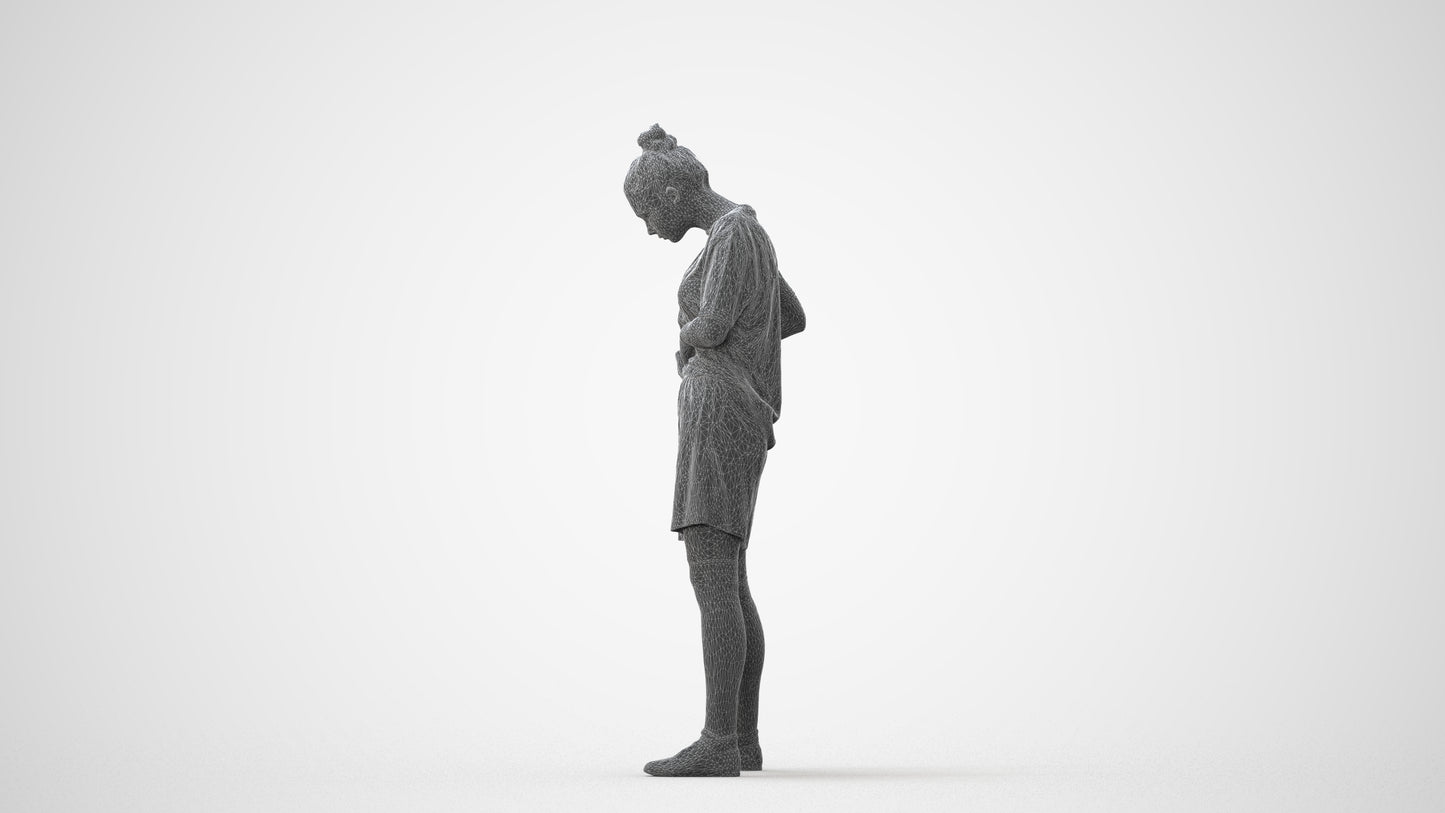 realistic 3D people girl sport, render-ready for V-Ray and Corona, FBX OBJ, square thumbnail
