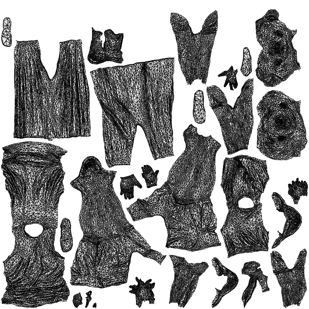 realistic 3D people man kids, render-ready for V-Ray and Corona, FBX OBJ, wireframe top-down view