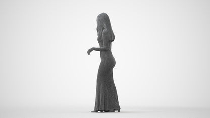 3D people model woman formal walking, scanned human for 3ds Max rendering, square thumbnail