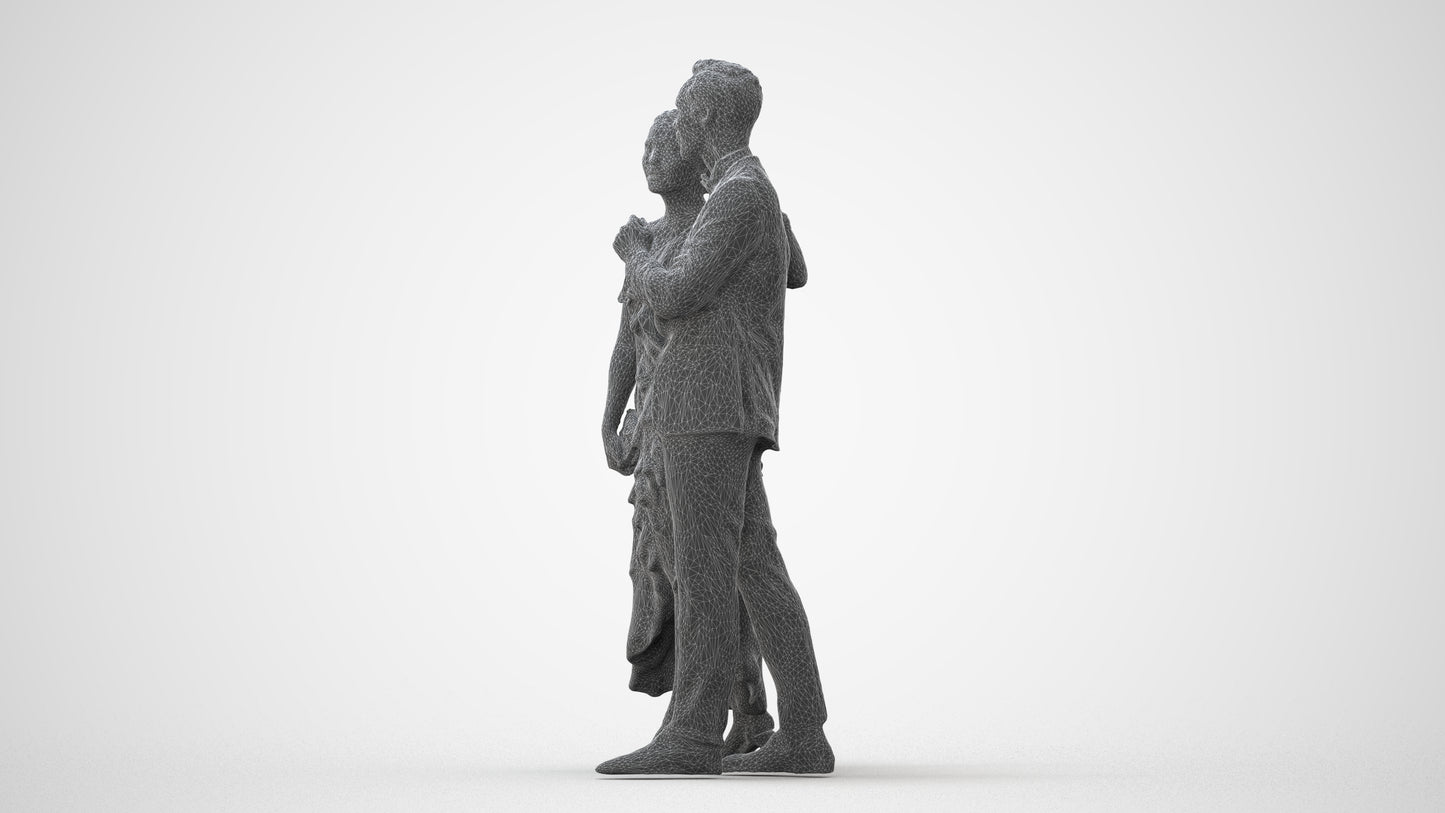 3D human model woman formal formalaffairs, photogrammetry scanned person for archviz, square thumbnail
