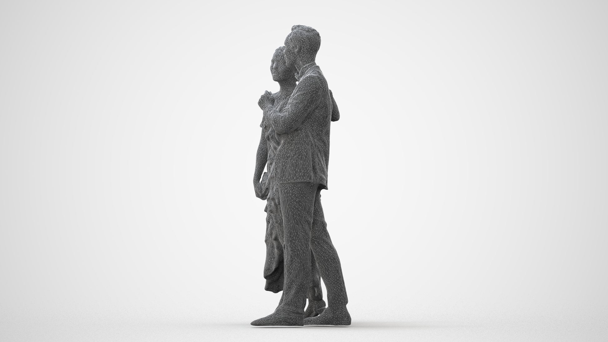 3D human model woman formal formalaffairs, photogrammetry scanned person for archviz, square thumbnail