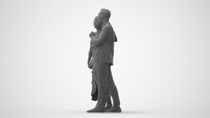 3D human model woman formal formalaffairs, photogrammetry scanned person for archviz, square thumbnail