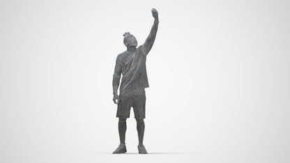 3D human model man sport, photogrammetry scanned person for archviz, wireframe back view
