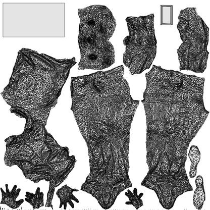 3D human model boy business kids, photogrammetry scanned person for archviz, wireframe top-down view