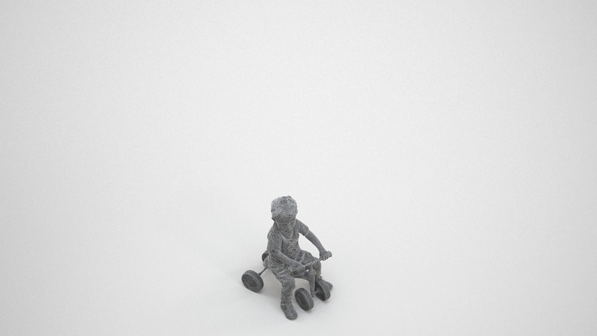 realistic 3D people boy casual kids, render-ready for V-Ray and Corona, FBX OBJ, wireframe three-quarter view