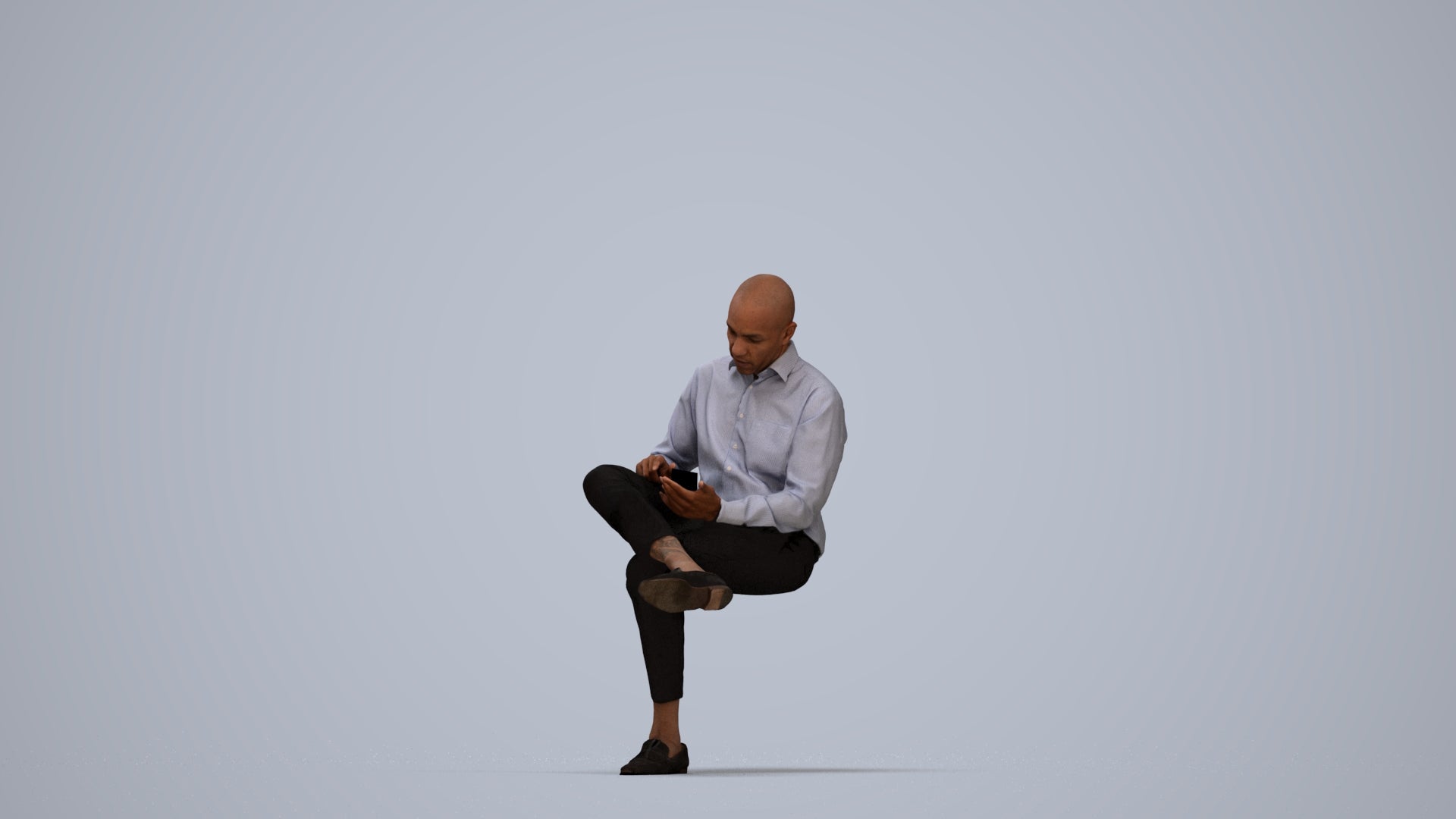photogrammetry 3D man business kids, realistic human model archviz FBX, top-down view render