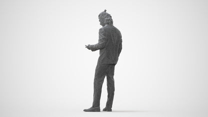 3D people model man formal formalaffairs, scanned human for 3ds Max rendering, square thumbnail