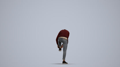 realistic 3D people boy casual kids, render-ready for V-Ray and Corona, FBX OBJ, front view render