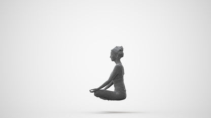 3D human model woman sport, photogrammetry scanned person for archviz, square thumbnail