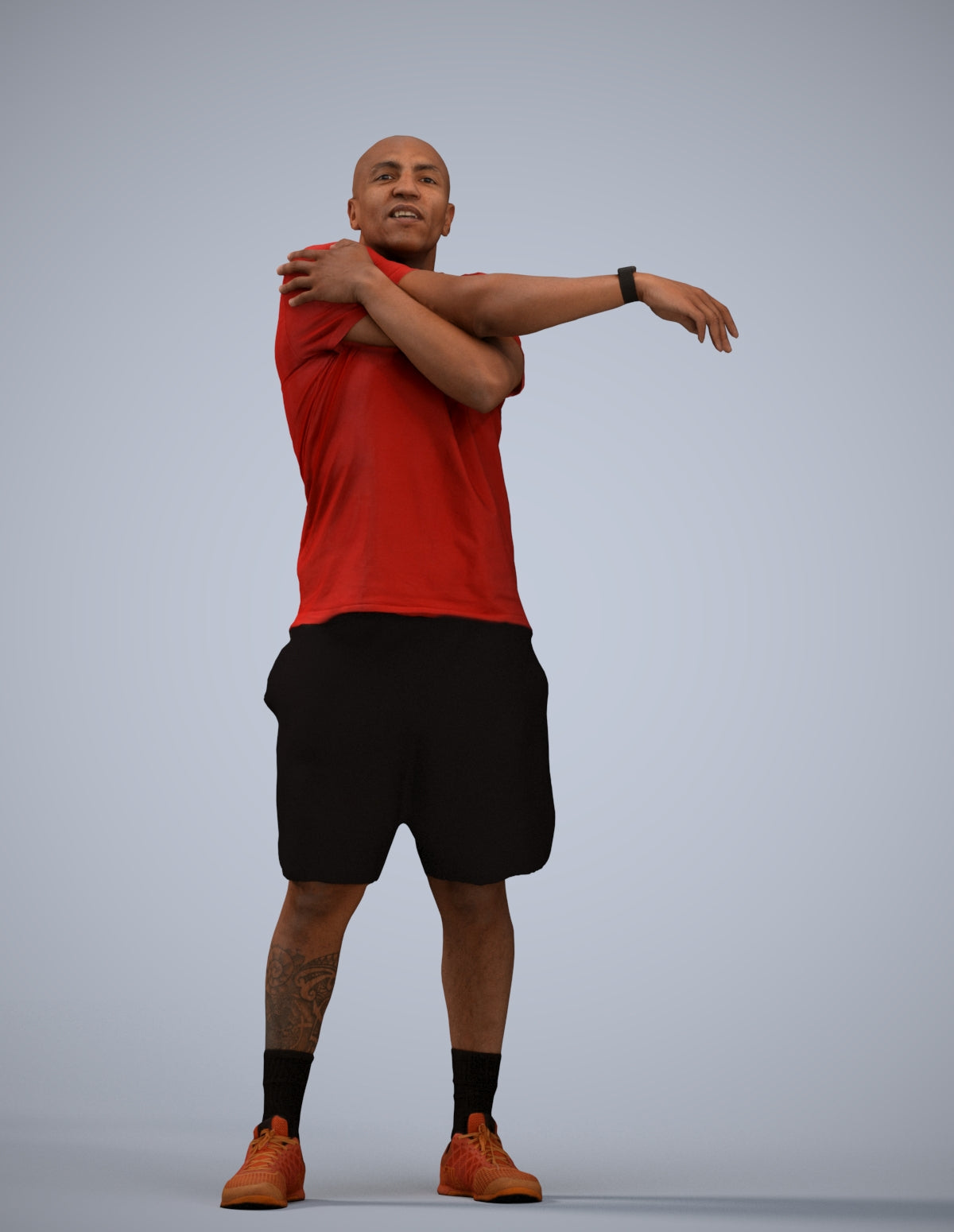 3D scanned man sport, photorealistic archviz people for Enscape and SketchUp