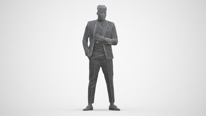 realistic 3D people man formal formalaffairs, render-ready for V-Ray and Corona, FBX OBJ, three-quarter front view render