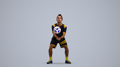 3D scanned man sport, photorealistic archviz people for Enscape and SketchUp, standing pose render