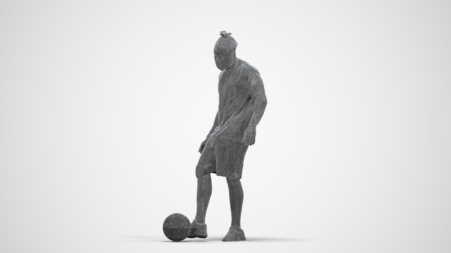 realistic 3D man sport, scanned archviz people for Blender and 3ds Max, three-quarter front view render