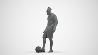 realistic 3D man sport, scanned archviz people for Blender and 3ds Max, three-quarter front view render