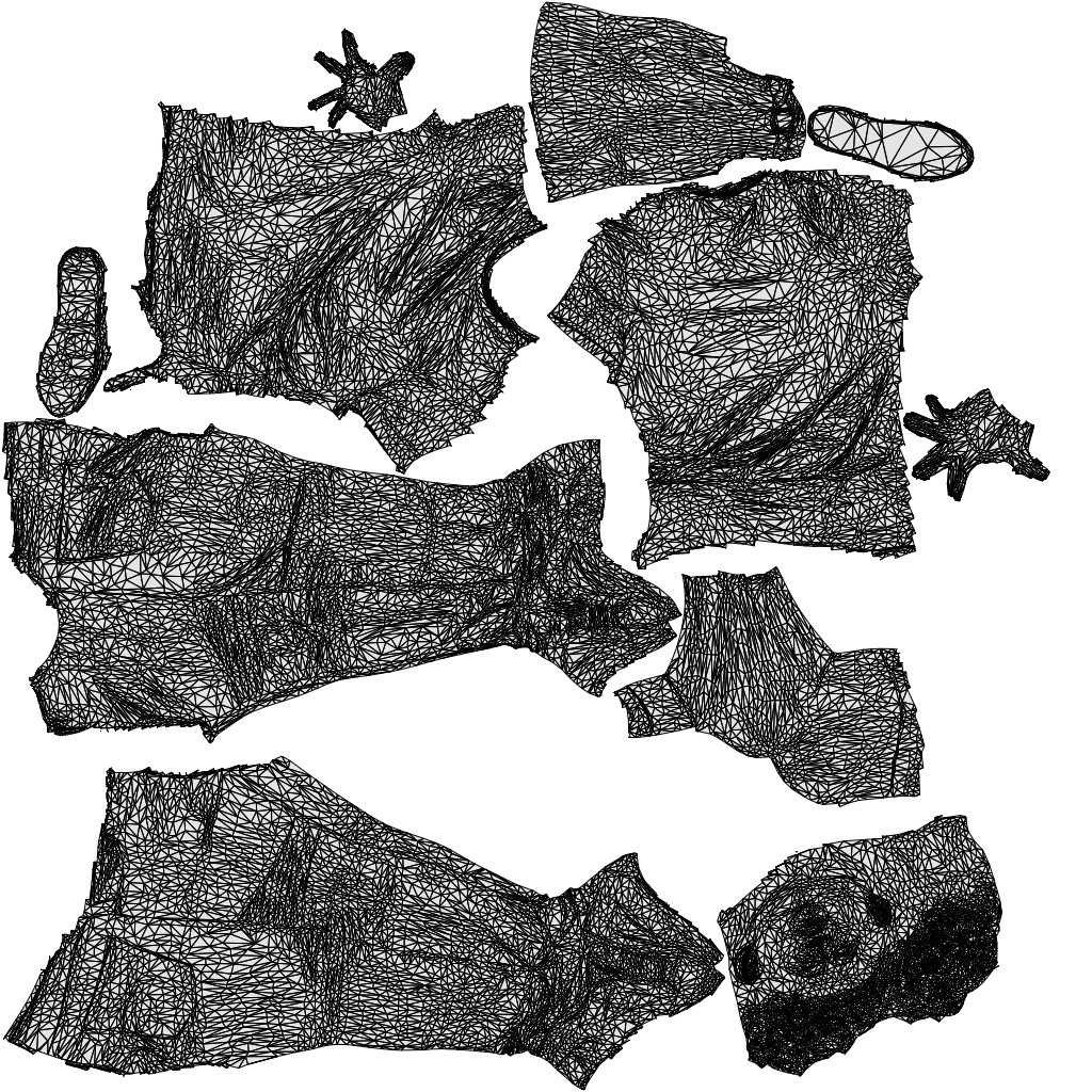 scanned 3D man casual standing, photogrammetry people for Enscape and V-Ray, wireframe top-down view