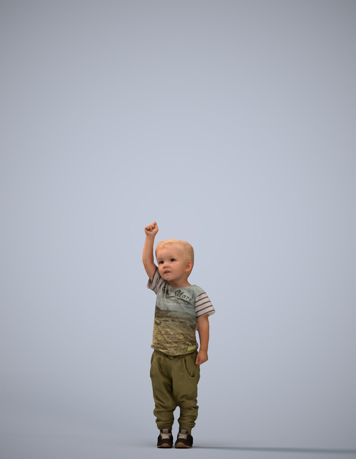 realistic 3D people boy casual kids, render-ready for V-Ray and Corona, FBX OBJ