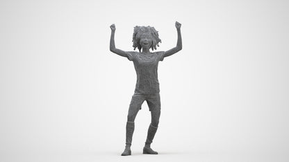 realistic 3D people woman sport, render-ready for V-Ray and Corona, FBX OBJ, three-quarter front view render