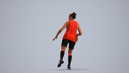 realistic 3D people woman sport, render-ready for V-Ray and Corona, FBX OBJ, front view render